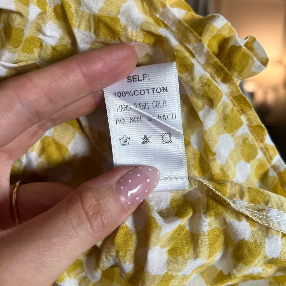 Yellow Patterned Tank Top - Picture 5 of 6